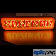 Sandman Orange Red & Yellow 3D LED Backlit Light Box Desk Lamp