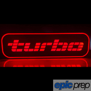 VL Turbo Black & Red 3D LED Backlit Light Box Desk Lamp