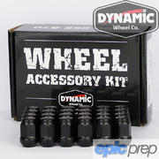 Dynamic Wheel Co 12x1.5mm Black Wheel Nuts 24 Pack 19mm Hex 35mm Long