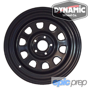 Dynamic Wheel Co Drift D Shape Steel Wheel 17x10" 5x114.3 5x4.5" +30 6.68"BS Black