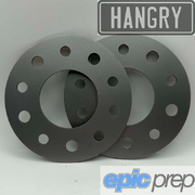 Hangry Wheel Spacer x2 5x120 10mm Thick Mild Steel 74mm Bore 13mm & 15mm Holes