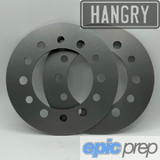 Hangry Wheel Spacer x2 6x139.7 10mm Thick Mild Steel 110mm Bore 13mm & 15mm Holes