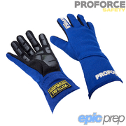 Proforce Safety Pro 1 Racing Nomex FIA Approved Driving Gloves Pair Blue Small