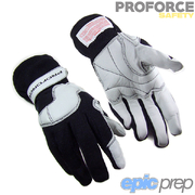 Proforce Safety Pro 5 Racing Nomex SFI 3.3/5 Driving Gloves Pair Black Large