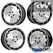 Reproduction Wheels Aero Black Machined Face SET of 4 LEFT & RIGHT 19x8" 5x120 +38ET 6"BS