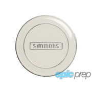 Simmons Centre Cap White with Chrome Inlay GENUINE