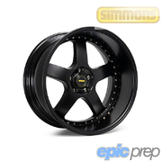 Simmons FR-1 Flow Form Full Satin Black Wheel 20x10" 5x114.3 5x4.5" 4"BS -38.1ET