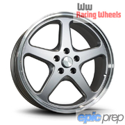WW Racing SV1 Walkinshaw Style Silver Machine Lip Wheel 20x9.5" 5x120 +45 ET