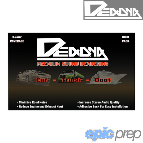 Deadna Premium Sound Deadening Box of 10 Sheets Coverage 3.74m2 Car Truck Boat Dynamat 