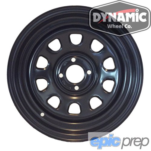 Dynamic Wheel Co Drift D Shape Steel Wheel 16x10" 4x114.3 4x4.5" +0 5.5"BS Black