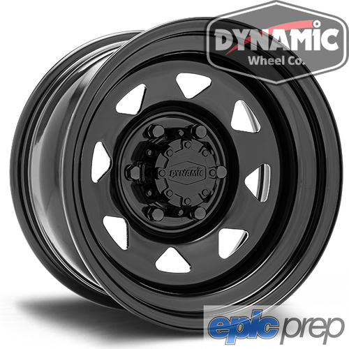 Dynamic Wheel Co Sunraysia Steel Wheel 16x7" 6x139.7 6x5.5" +7 4.28"BS Black