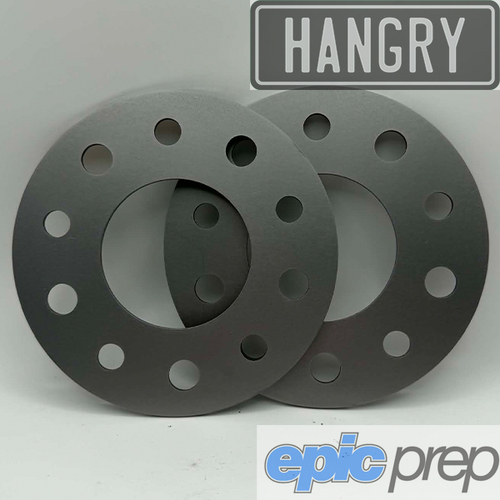 Hangry Wheel Spacer x2 5x120 10mm Thick Mild Steel 74mm Bore 13mm & 15mm Holes