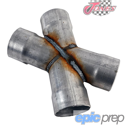 Jones Exhaust Traditional Crossover X-Pipe Suit 2" Pipe Mild Steel Aluminized