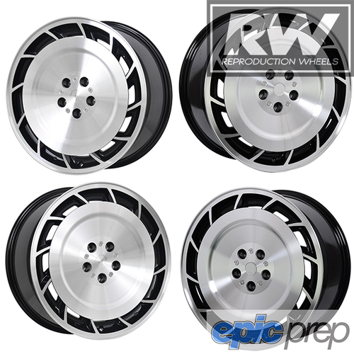 Reproduction Wheels Aero Black Machined Face SET of 4 LEFT & RIGHT 20x8.5" 5x120 +42ET 6.4"BS