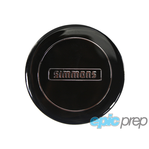 Simmons Centre Cap Black with Silver Inlay GENUINE