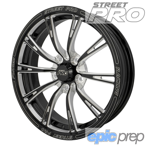 Street Pro 009 Forged Wheel Gloss Black Milled 17x4.5" 5x120.65 5x4.75 2.25"BS -13ET