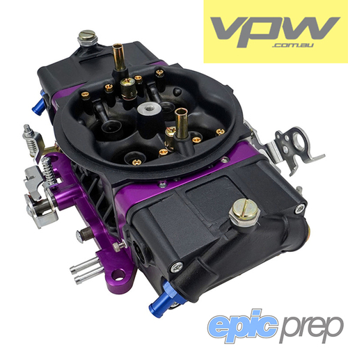 VPW Carburettor Black Holley Style 750 cfm Billet  4150 Square Bore Mechanical Secondary